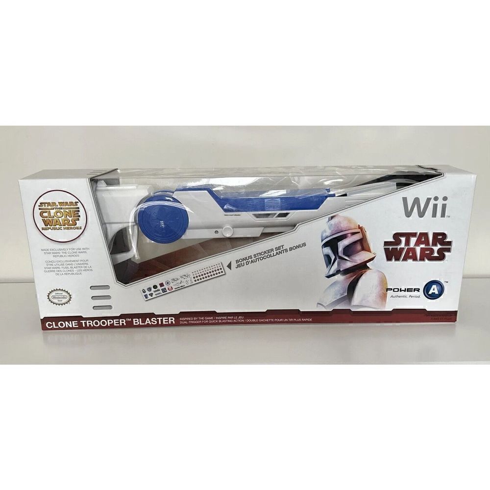 Star Wars Nintendo Wii Clone Trooper Blaster Rifle NEW IN BOX